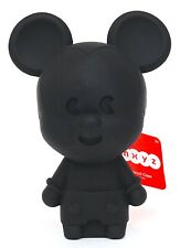 New Disney Parks MXYZ Black Mickey Mouse Soft Rubber Zipper Pencil Case