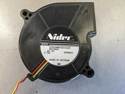 ✅ Nidec G75G24MS1ZZ-53J25 RK2-6425 fan blower DC25V 0.14A OEM HP Part Free S&H ✅ - Image 1 of 4