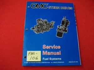 1998 OMC STERN DRIVES-FUEL SYSTEMS "BY" SERIES SERVICE MANUAL #501201 EXC - Picture 1 of 8