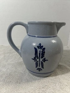 Royal Haeger Pottery 8” Tall Blue Water Pitcher - Picture 1 of 8