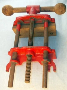 Vintage Wilton 6,5" unter Bank Holzbearbeitung Zimmermann Schraubstock gute Form Made USA - Bild 1 von 13