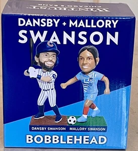 Dansby & Mallory Swanson Bobblehead Chicago Cubs Giveaway 8/17/25 SGA New In Box - Picture 1 of 5