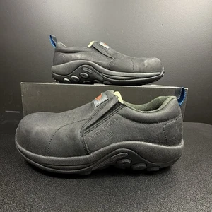 Merrell Jungle Moc Leather Comp Toe Work Shoe SD+ Men 7M Slip Static Resistant - Picture 1 of 14