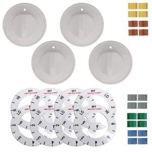 Electric Replacement Knob in White(4-Pack) - Picture 1 of 4