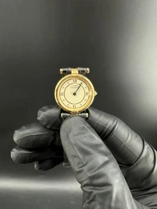 Reloj de cuarzo Cartier Must de Vendôme Vermeil caja dorada de 24 mm correa de cuero - Imagen 1 de 15