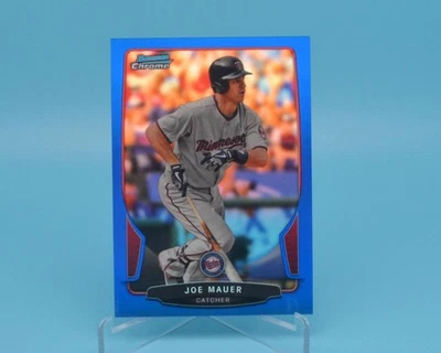 Joe Mauer 2013 Bowman cromo refractor azul/250 Foto 1 de 2