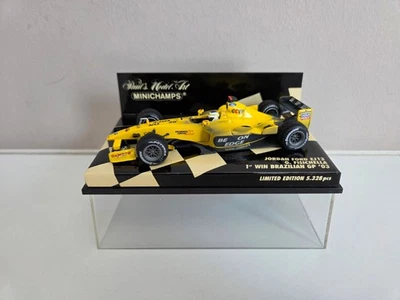 Minichamps 1/43 Jordan Ford EJ13 G. Fisichella - 1st Win Brazilian Gp 2003 - Immagine 1 di 4