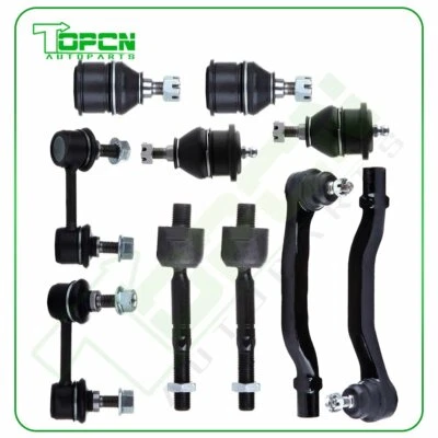 10pcs For 1998-2002 Honda Accord 2.3L Sedan Front Sway Bars Ball Joints Tie Rods Foto 1 de 4