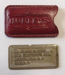 Vintage The Hurley Stores Charga-Plate w/ Case Frank Shivler Swedesboro, NJ - Picture 1 of 2