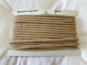 Natural Sewing Jute Cord | Cotton Blend | 1/4” Width | Lot Of 17 Yards Total - Picture 1 of 4