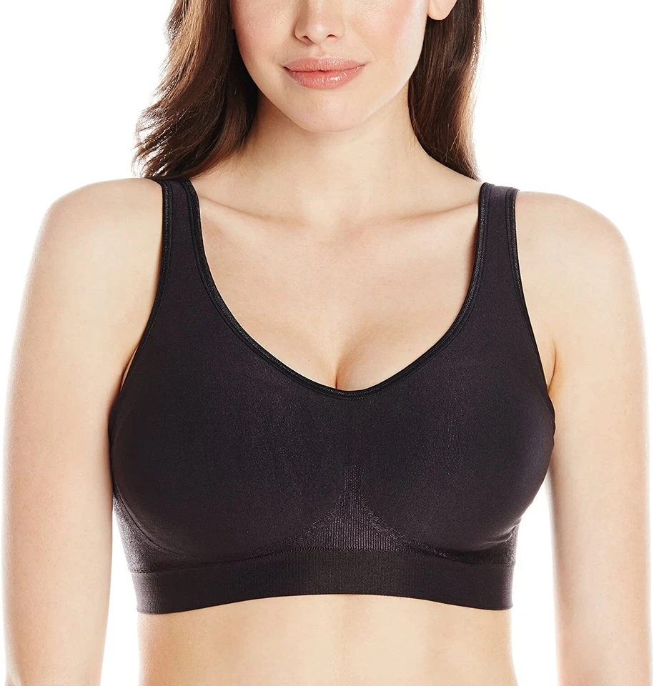 Bra Bali Comfort Revolution ComfortFlex Fit Wirefree Black 3484 - XL