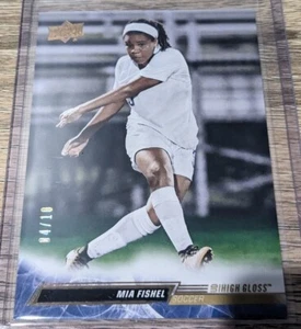 2023 Upper Deck Goodwin Champions MIA FISHEL GOLD #04/10 Soccer Rookie Card - Picture 1 of 3