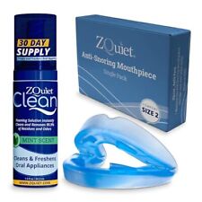 ZQuiet Anti-Snoring Mouthpiece Solution - Comfort Size #2 Single Device + 1.5oz