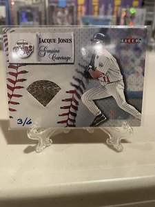 2000 Fleer Jacque Jones Genuine Coverage Batting Glove Relic 3/6 Twins - Imagen 1 de 3