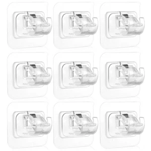10 Pcs Kitchen Strong Viscosity Self-adhesive Curtain Rods Holders - Picture 1 of 10