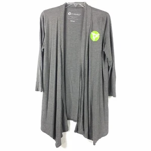 Cárdigan largo para mujer It Works con logotipo talla M gris liso manga larga elástico - Imagen 1 de 8