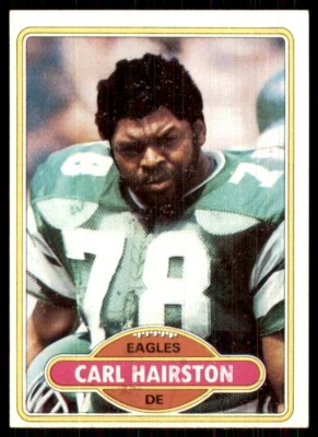 1980 Topps #92 Carl Hairston Philadelphia Eagles - Image 1 of 2