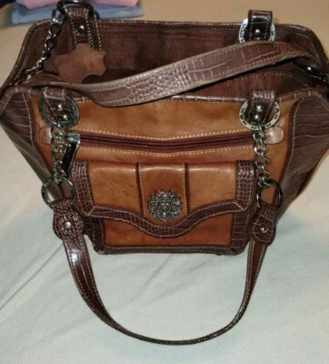 Marc Chantal M.C. Bolso de hombro marrón 2 tonos Foto 1 de 4