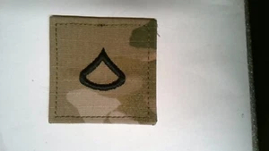 MILITARY PATCH HOOK & LOOP US ARMY OCP MULTICAM RANK OF SPECIALIST COMBAT USED - Picture 1 of 2