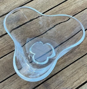 Steuben Crystal Glass Clover Trefoil Bowl 6" EXCELLENT Signed - Picture 1 of 4