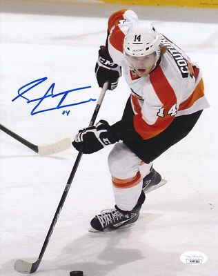Foto autografiada 8x10 de Sean Couturier Philadelphia Flyers JSA Foto 1 de 2