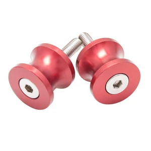 6mm Slider CNC Red For Yamaha YZF R6 R1 Micro Swingarm Stand Spools Lift - Picture 1 of 2