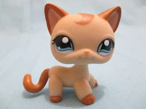 Littlest Pet Shop 1024 Caramel Swirl Curl Cat Kitten Brown Tan Lose LPS From USA