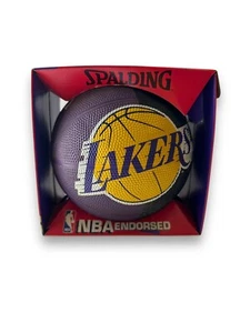 NBA Endorsed Spalding LA Lakers Gameball Basketball Vintage 1990s READ - Picture 1 of 11