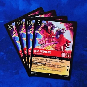 4x Lady Tremaine Imperious Queen JUEGO Lorcana Rise Of The Floodborn 110 #110 - Imagen 1 de 3