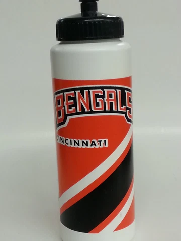 NFL Cincinnati Bengals Sports Water Bottle, NEW (Lot of 2) Cover