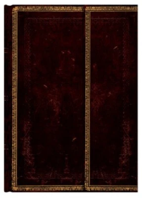 New Paperblanks Grande Unlined 8.25 x11.75" Sketch Log gift BLACK MOROCCAN - Image 1 of 3