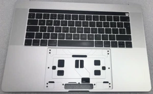 Originale Macbook Pro 15" A1990 2019 Palmrest UK tastiera touchbar + altoparlanti argento - Foto 1 di 5