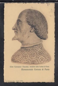 Cartolina Gian Galeazzo Visconti Fondatore Certosa di Pavia CF156 - Picture 1 of 1