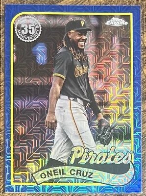 2024 Topps Update ONeil Cruz 35th Anniversary Silver Pack Blue #/150 #T89CU-48 - Image 1 of 2