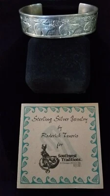 Vintage Roderick Tenorio Sterling Silver Cuff Bracelet - Image 1 of 2