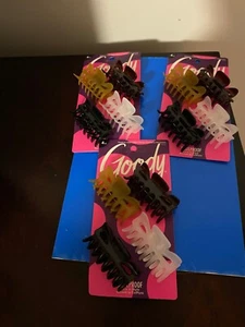 NEW LOT OF 3 GOODY MEDIUM CLAW HAIRCLIPS MULTI-COLOR 4CT EACH - Picture 1 of 9