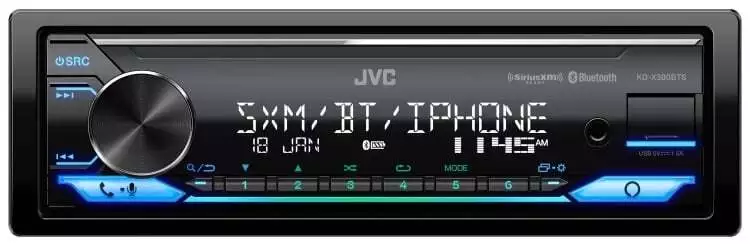 JVC KD-X380BTS | Single DIN Shallow Chasis Bluetooth Receiver - Image 1 of 4