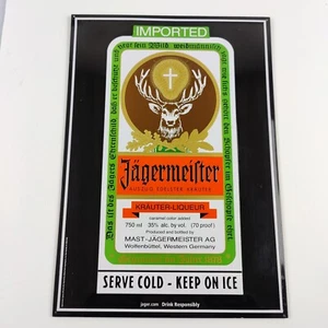 Jagermeister Metal Sign Mancave Home bar 17" x 12"  - Picture 1 of 7