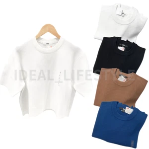 Suéter Acanalado UNIQLO Lavable Milano S-3XL Manga Corta Mujer 478327 Nuevo con Etiquetas - Imagen 1 de 18