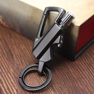 Outdoor Multifunctional Portable Match Keychain, Kerosene Lighter, Metal - Picture 1 of 18