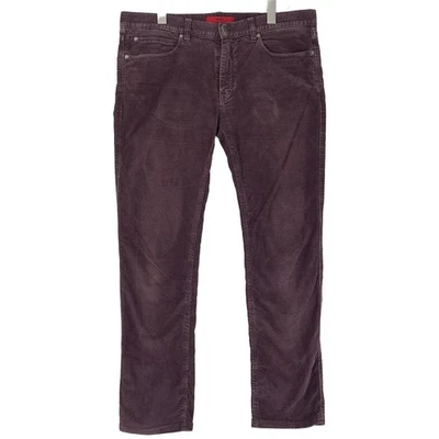 Vintage HUGO BOSS Jean Velours Hommes Extensible Standard Droit Ke1 Size W35 L30 - Photo 1/4