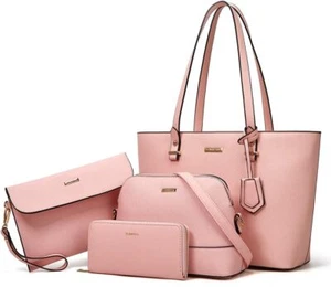 Women Fashion Handbags Wallet Tote Bag Shoulder Bag Top Handle Satchel Purse Set - Picture 1 of 52