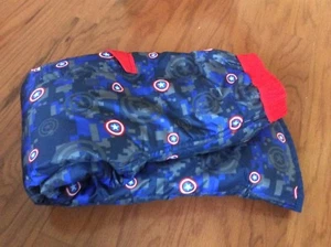 Marvel Captain America superhero red blue patriot Winter Pants waist 22in kidcor - Picture 1 of 9