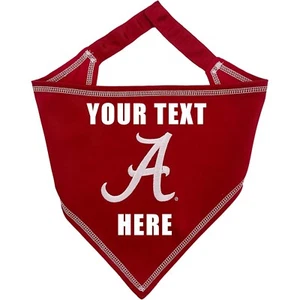 Pets First NCAA Personalized Tie Bandana for Dogs & Cats Customizable Bandana - Picture 1 of 63