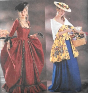 Butterick Pattern 3640 Sz12-16 18th Century French Dress Petticoat Costume UNCUT - Picture 1 of 4