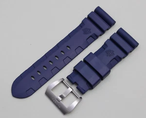 GENUINO OFFICINE PANERAI SUMERGIBLE Reloj Correa Goma Azul N. 22mm 24mm 26mm - Imagen 1 de 10
