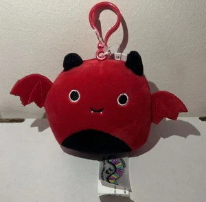 Neu mit Etikett Squishmallow Dante Teufel Clip auf 3,5 Zoll 2020 Mini Plüsch Halloween selten Rarität - Bild 1 von 5