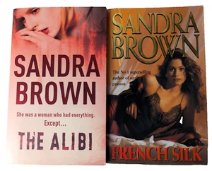 2 x Sandra Brown Novels: The Alibi and French Silk Paperback | Romance, Passion - Picture 1 of 13