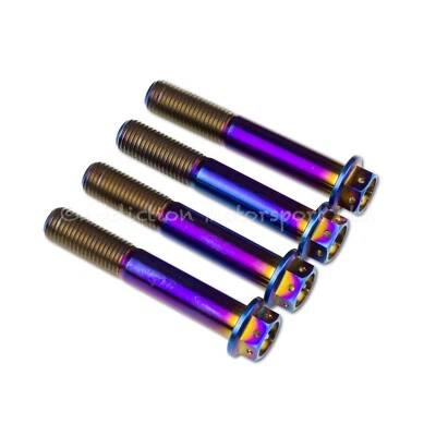 4x Neo Titanium Front Caliper Bolts Race Drilled 60mm for MV Agusta F4 2013-16 - Image 1 of 3