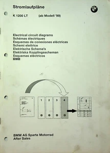 Vtg Original BMW K1200 LT (AB Model '99) Electrical Circuit Diagrams Manual - Picture 1 of 6